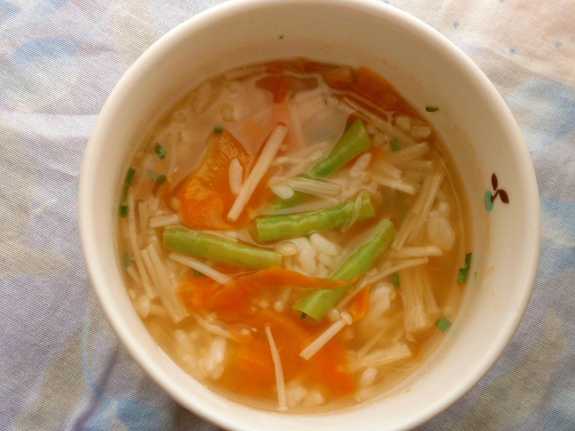 11. ささげのスープ雑炊