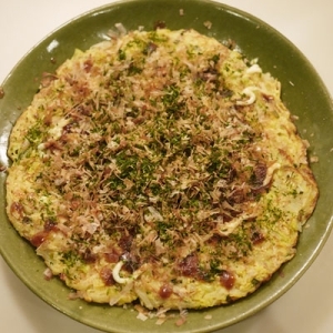 キャベツととろろ芋のお好み焼き風 レシピ 作り方 By Mirimemori 楽天レシピ