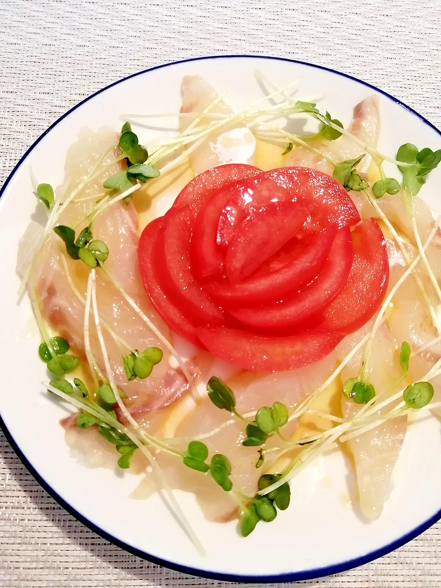 母の日に♪鯛のカルパッチョ