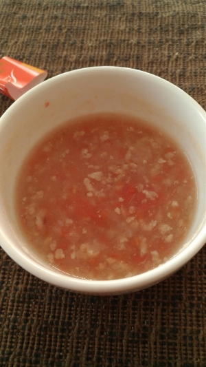 離乳食に トマトの和風スープ レシピ 作り方 By Poteto2551 楽天レシピ