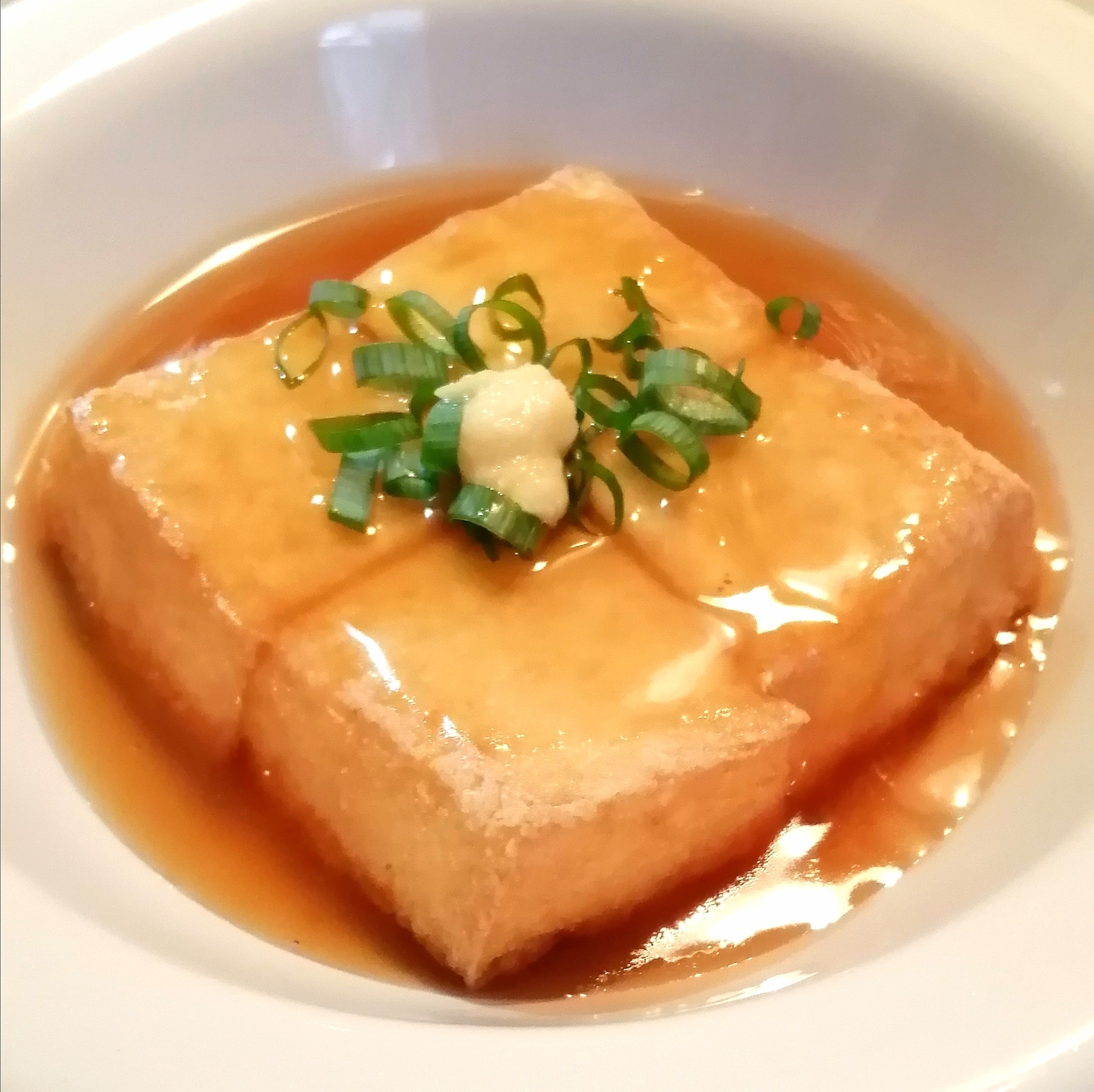 厚揚げで簡単♪トースター揚げ出し豆腐【餡レンチン】