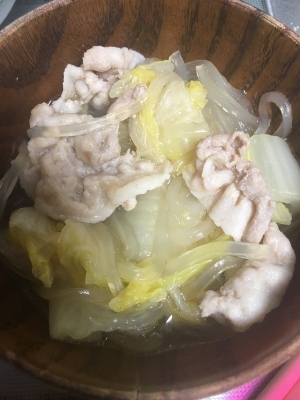鍋に入れるだけ 豚バラと白菜ほんだし煮 レシピ 作り方 By Mi 22 Yr 楽天レシピ