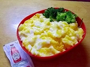 レンジで簡単 １０分で作れるオムライス弁当 レシピ 作り方 By だんご 楽天レシピ