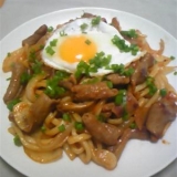 モツ焼きうどん