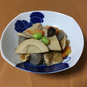 たけのことこんにゃくの煮物 レシピ 作り方 By ちーたまちー 楽天レシピ