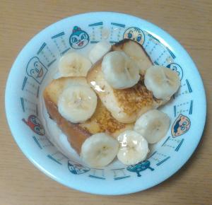 メープルシロップバナナのせフレンチトースト レシピ 作り方 By にゃりんabc 楽天レシピ
