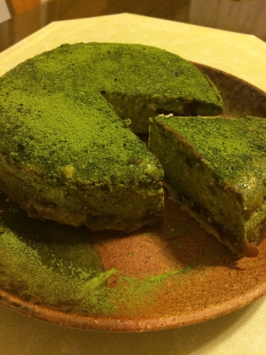 濃厚 抹茶と小豆のチーズケーキ レシピ 作り方 By Food Lover 楽天レシピ