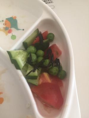 ブチ幼児食の夏サラダ レシピ 作り方 By とーりぃー311 楽天レシピ