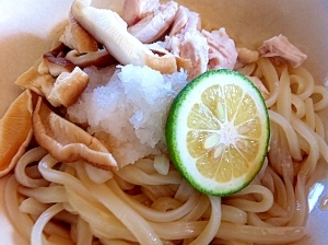 鶏肉としいたけの冷たいうどん レシピ 作り方 By Sprout Recipe 楽天レシピ