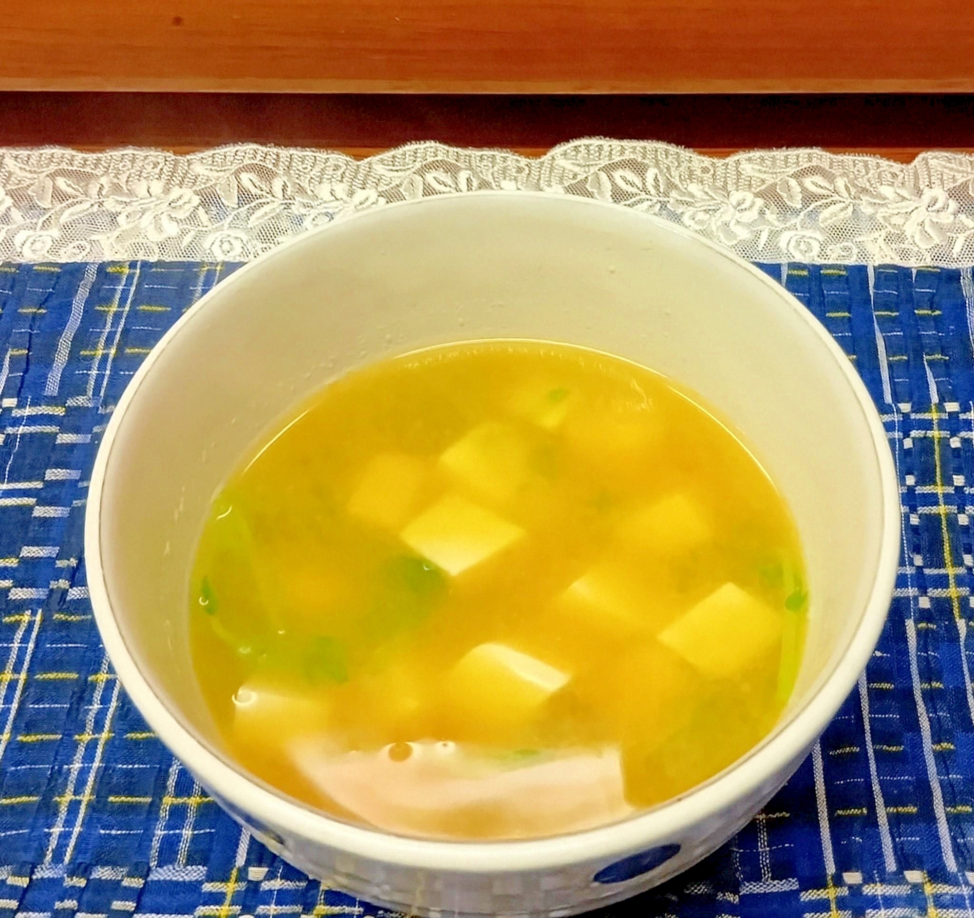 豆苗味噌汁