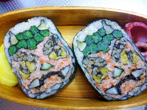 玄米菜食 節分弁当 赤鬼 飾り海苔巻 飾り巻寿司 レシピ 作り方 By Kuro１号 楽天レシピ