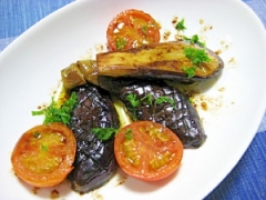 ナスとトマトのマリネ
