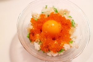 プチ丼 氷卵ごはんとトビッコのキラキラたまご丼 レシピ 作り方 By Seika A 楽天レシピ