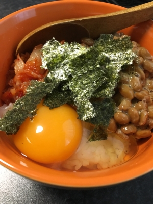 納豆キムチ卵かけご飯 レシピ 作り方 By みゎん 楽天レシピ