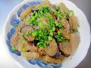 大根となすのひき肉あん煮 レシピ 作り方 By Mint74 楽天レシピ