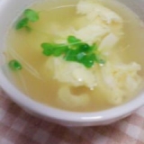 卵と豆腐の和風スープ♪