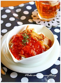 小さい丼！ミートソース丼