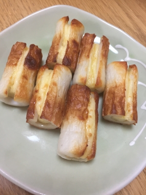 簡単おつまみ 焼きチーズちくわ レシピ 作り方 By Momokota1222 楽天レシピ