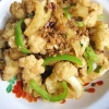 カリフラワーとひき肉の香味炒め（菜花炒肉末）