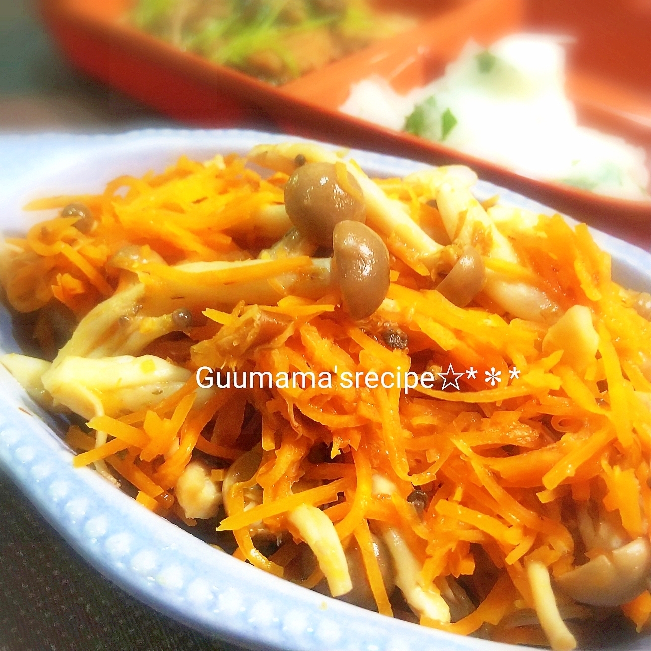 お弁当に是非☆レンジで簡単♡型抜き人参の白だし煮♡