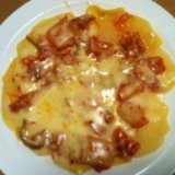 ジャガ芋のキムチピザ　