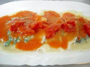 餃子の皮でほうれん草のラビオリ レシピ 作り方 By てんこ4649 楽天レシピ
