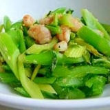 簡単！アジア風！セロリと海老のナンプラー炒め