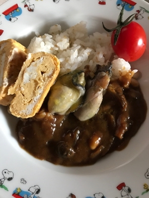 牡蠣のオイル漬けと卵焼きのカレー レシピ 作り方 By ボンド子 楽天レシピ