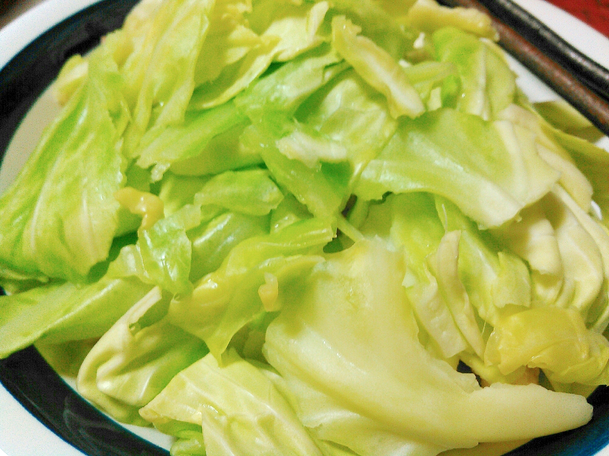 キャベツのレモンオリーブ蒸し