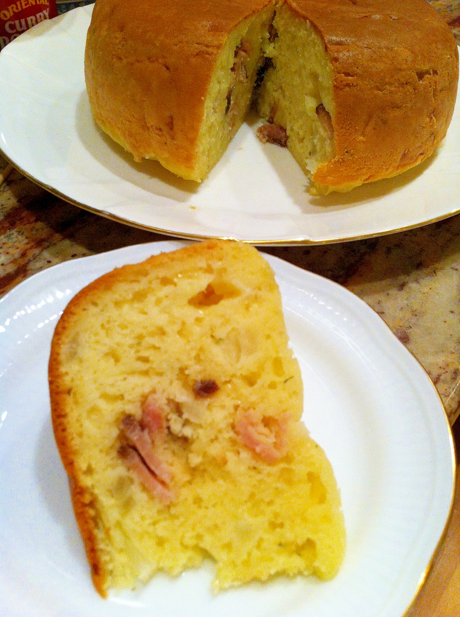 3. ベーコンチーズオニオンのパン