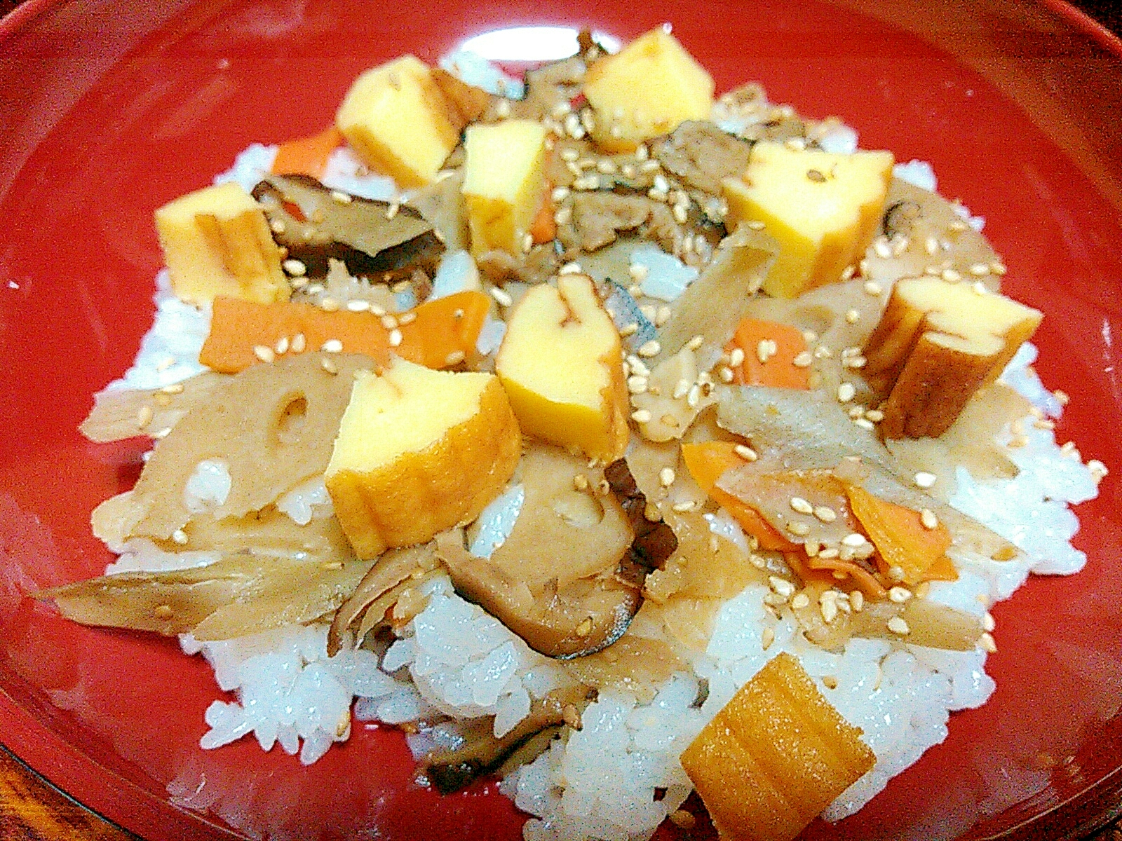 1. きんぴらごぼうでスピード温チラシ