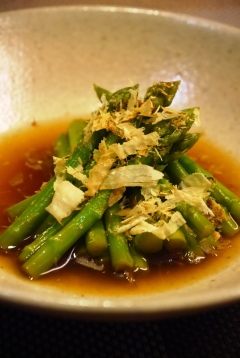 アスパラのわさび醤油漬★めんつゆで簡単