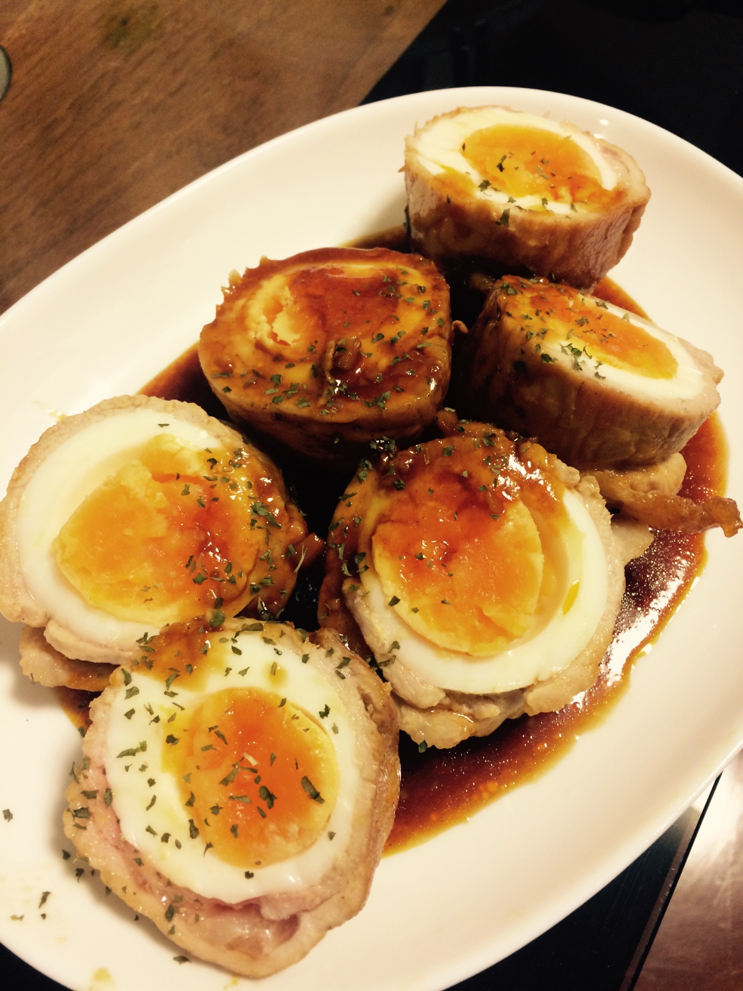 揚げずにオーブンで♪人参たっぷりスコッチエッグ