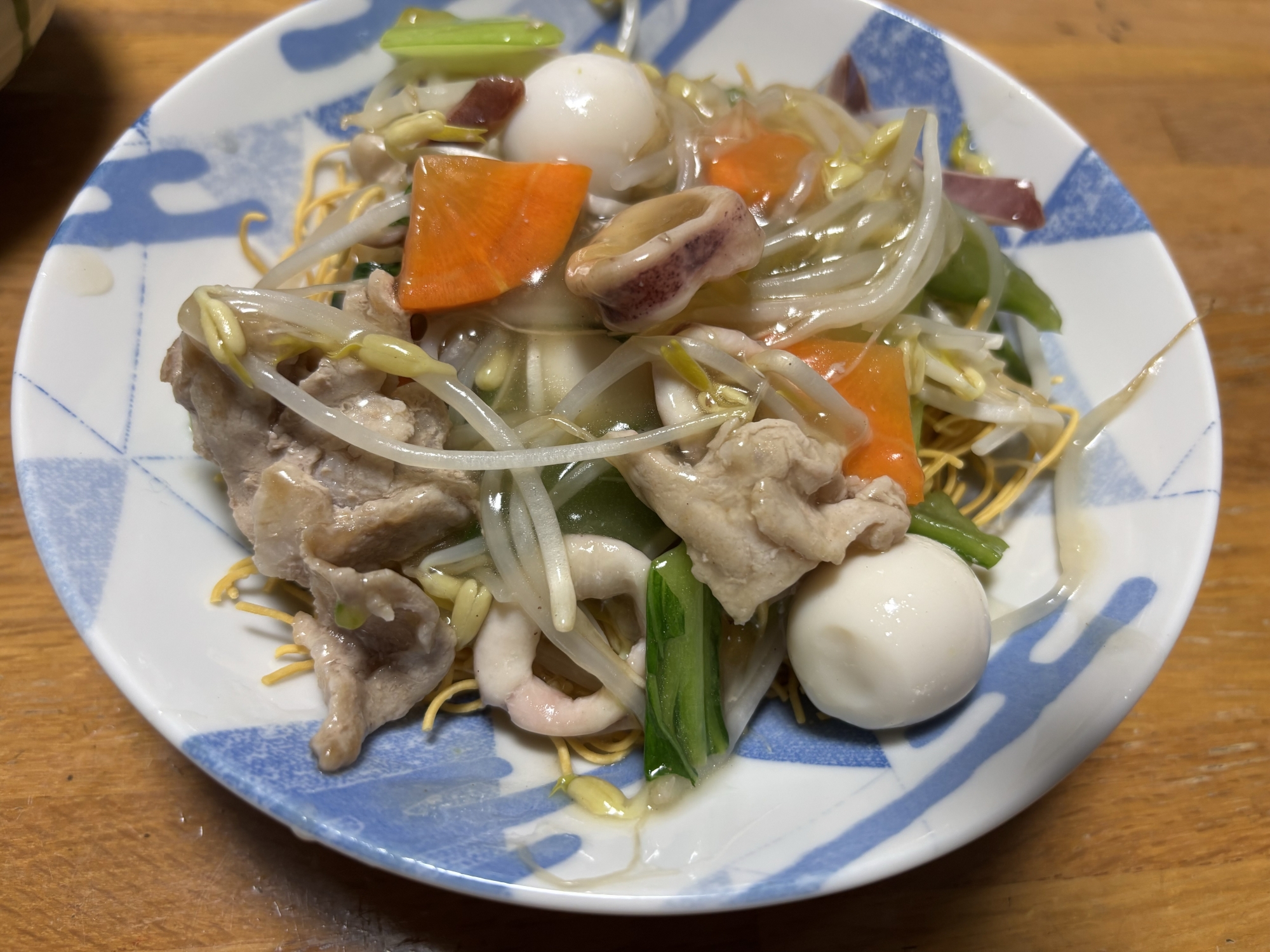 豚もやしで節約！皿うどん