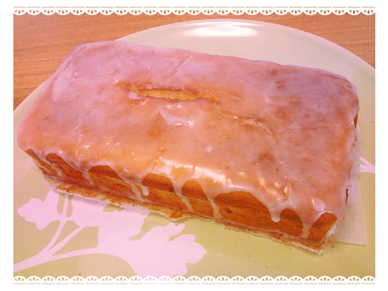 ふわふわレモンケーキ♡縦18㎝パウンド型1本分