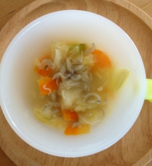 離乳食に シラス入り和風野菜スープ レシピ 作り方 By Asami0418 楽天レシピ 離乳食に シラス入り和風野菜スープ レシピ 作り方 By Asami0418 楽天レシピ