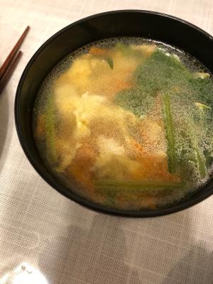 ほうれん草とにんじんの卵スープ レシピ 作り方 By もぐもぐごはん 楽天レシピ