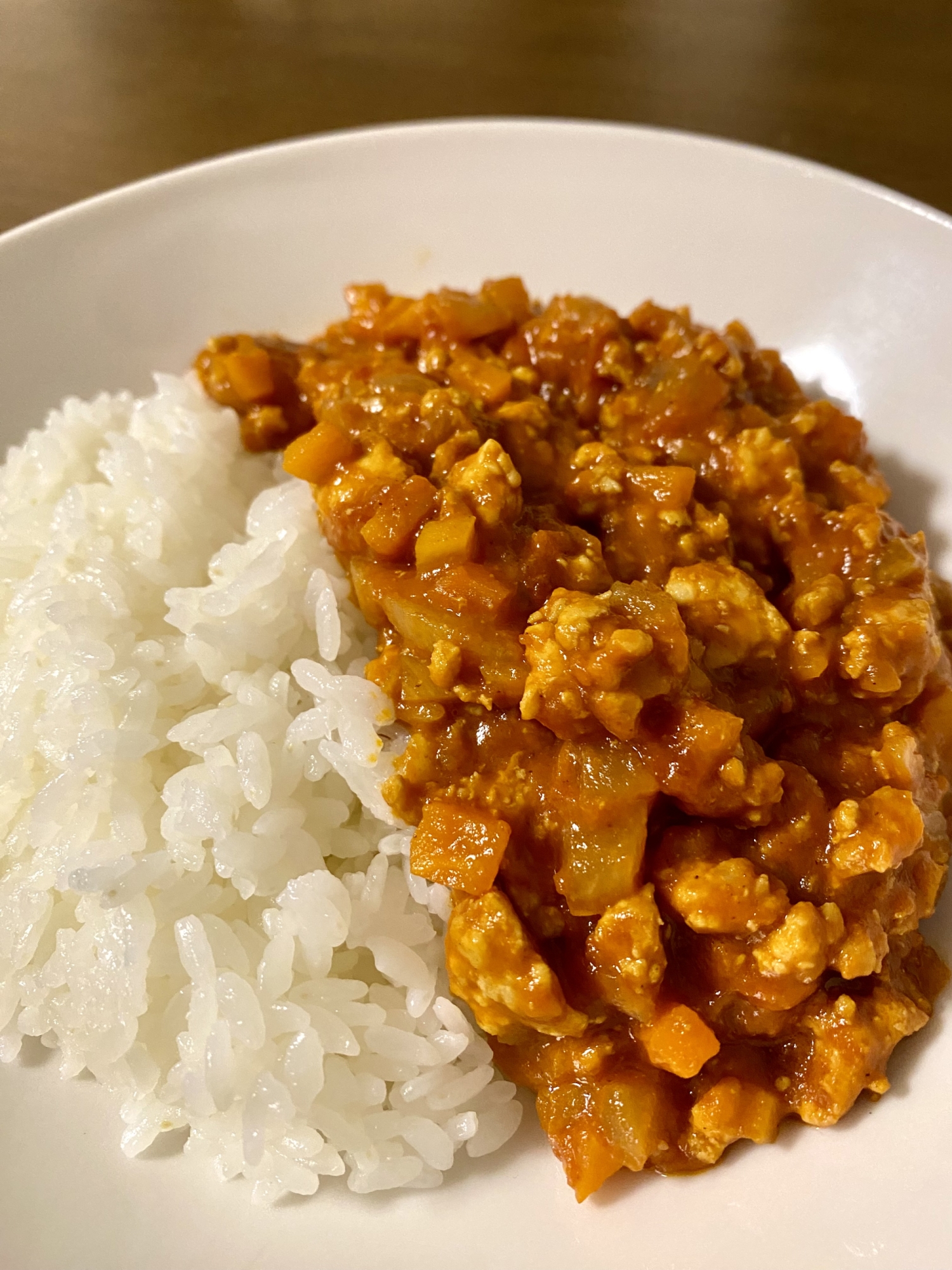 トマト缶と市販のルウで！キーマカレー