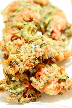 ゴーヤと桜えびのかき揚げ