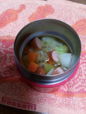 お弁当に スープジャーで野菜たっぷりカレースープ レシピ 作り方 By くまち 楽天レシピ