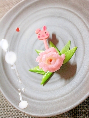 キャラ弁 蒲鉾 花の飾り切り レシピ 作り方 By ラムちゃん1224 楽天レシピ