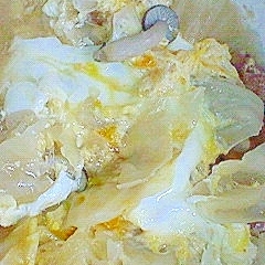 めんつゆで簡単 キャベツとしめじの卵どんぶり レシピ 作り方 By ぴぐ 楽天レシピ