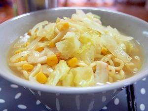 キャベツ大量消費にキャベツコーンラーメン レシピ 作り方 By よっちごはん 楽天レシピ