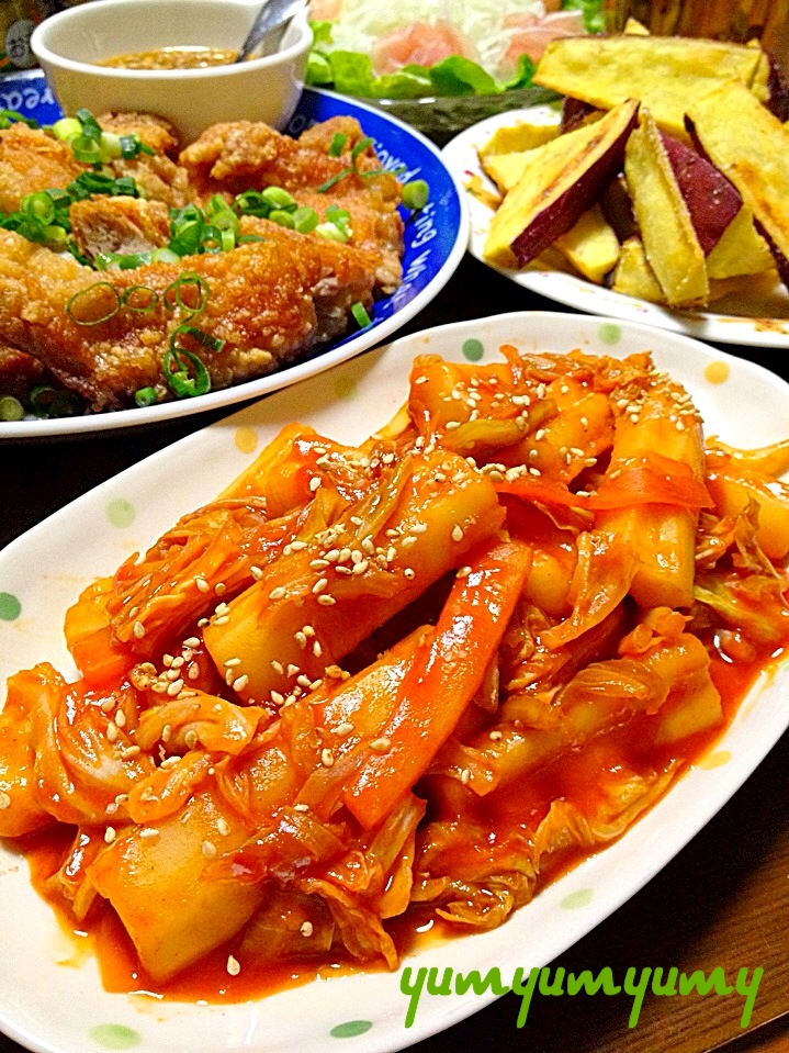 甘辛チキントッポギ