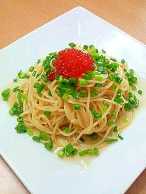 いくらと青ねぎの冷製パスタ レシピ 作り方 By Pear Recipe 楽天レシピ