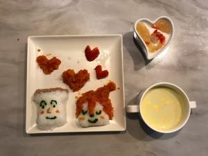バレンタインの離乳食プレート レシピ 作り方 By ひーくんとまなぴーのママ 楽天レシピ