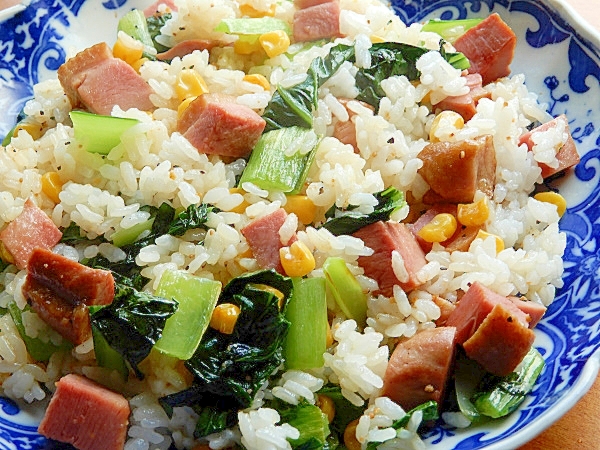 ５分！？スモーク合鴨パストラミ炒飯♪（塩胡椒なし）