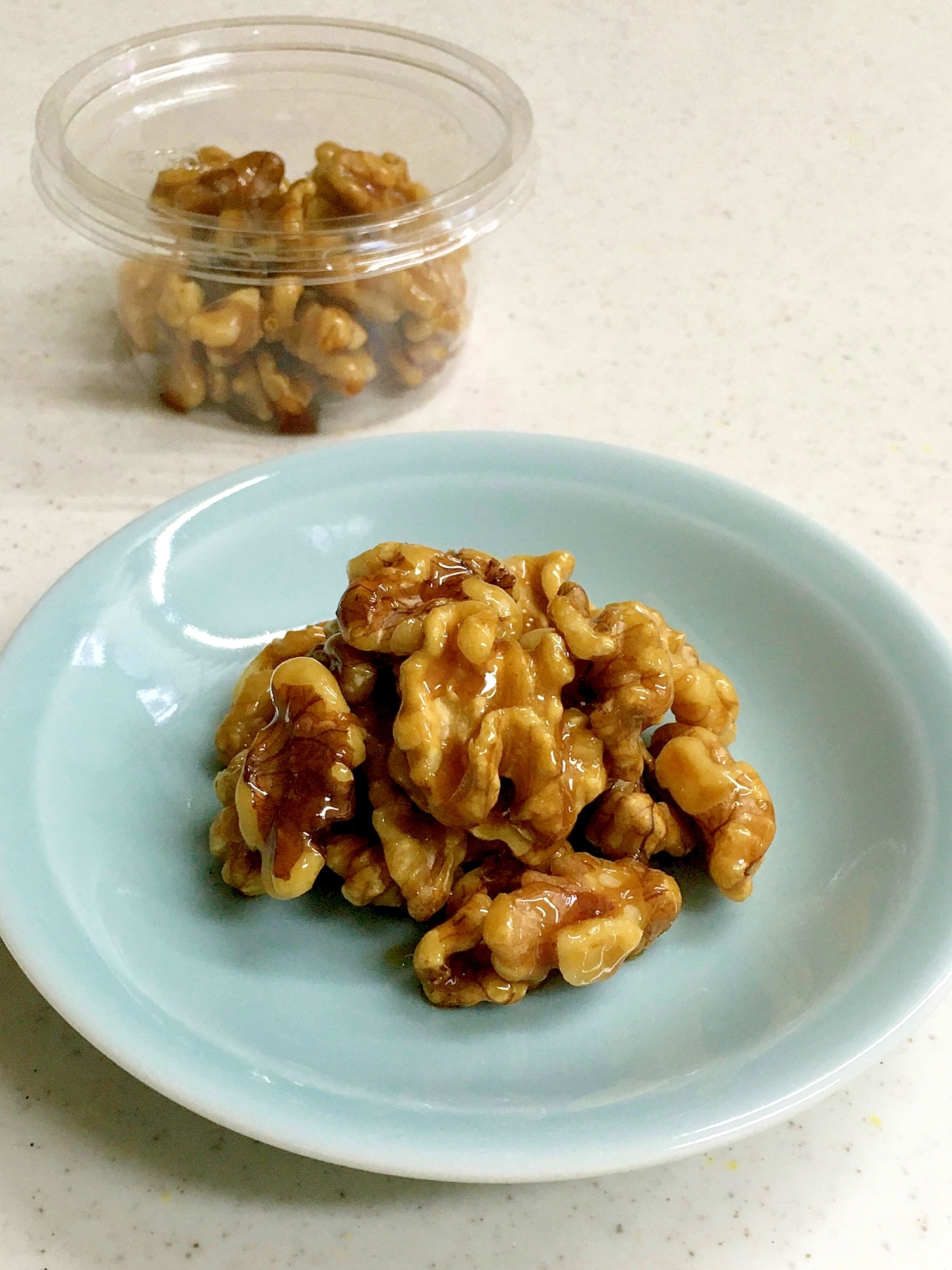 レンジで3分！くるみ甘露煮　ヘルシーおやつ