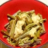 ワラビと松山あげの煮物