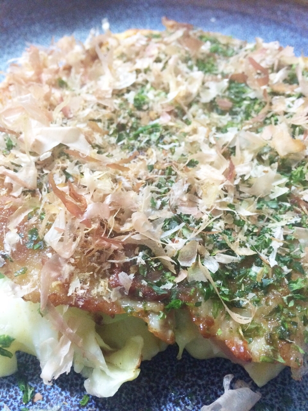 食感がたまらん♪長芋&山芋のお好み焼き